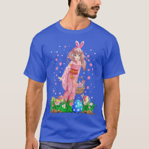 Osterhasen Kawaii Japanisch Anime Manga Teen T-Shirt
