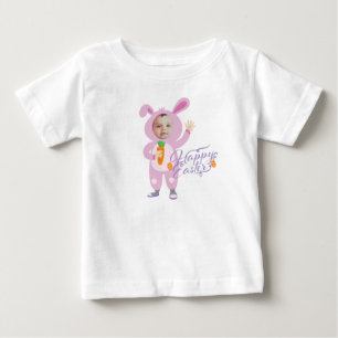 Osterhasen-Kostüm Trendig Personalisiertes Foto Baby T-shirt
