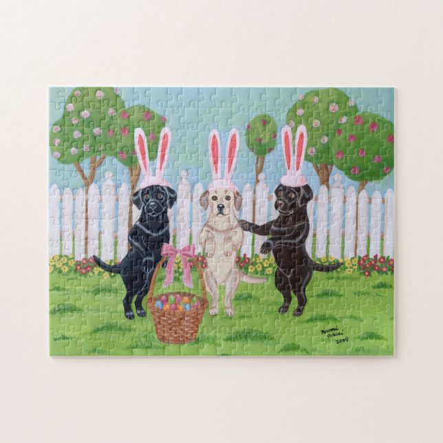 Osterhasen Labradors (Horizontal)