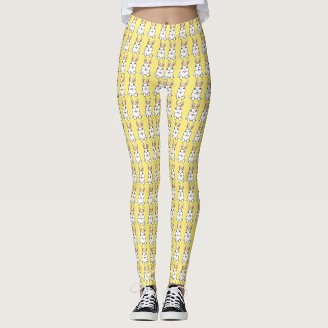 Osterhasen Leggings Gelbes Osterfest Legende Ameis (Vorderseite)
