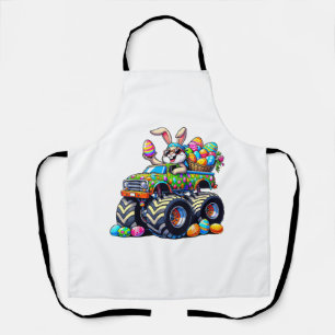 Osterhasen Monster Truck Eier Cooler Kaninchen T- Schürze
