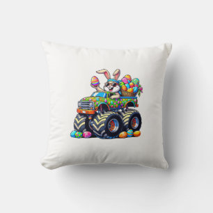 Osterhasen-Monstertruck-Eier Cooler Hase T- Kissen