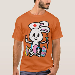 Osterhasen-Neurse Stethoscope Niedlich Rabbit Scru T-Shirt