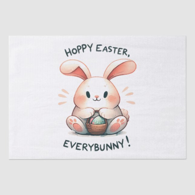 Osterhasen Ostern, Jedermann! Seidenpapier (Vorderseite)