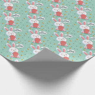 Osterhasen-Osterwackelpapier Geschenkpapier
