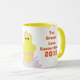 Osterhasen Pink Grüne Kichereier Keepake Tasse