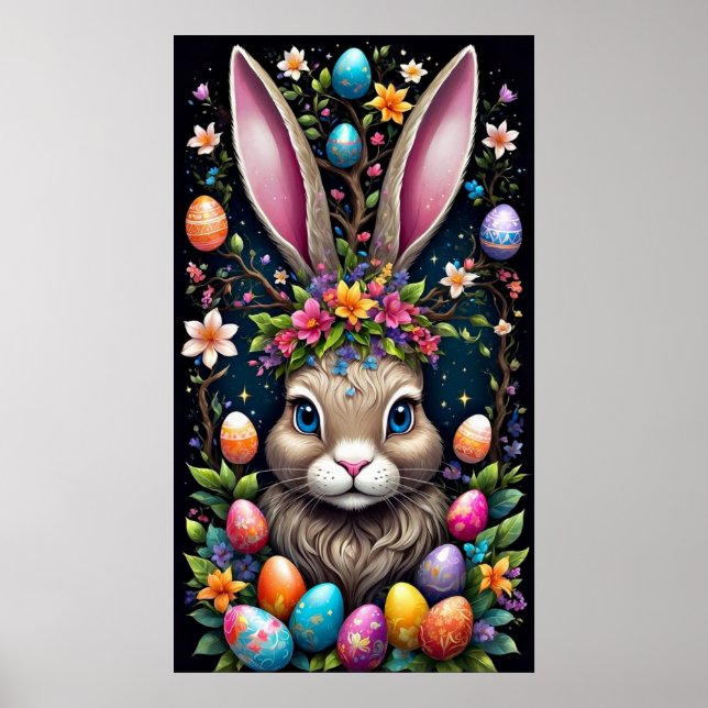 Osterhasen-Poster Poster (Vorne)