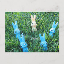 Osterhasen-Postkarte