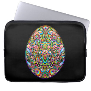 Osterhasen-Psychedel-Design Kinder Bio-T-Shirt Laptopschutzhülle