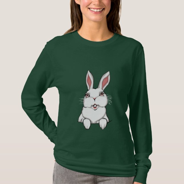 Osterhasen-Shirt Pocket Sonniges Shirt T-Shirt (Vorderseite)