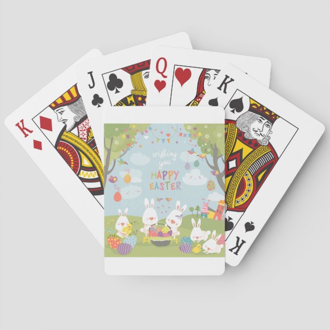 Osterhasen Spielkarten (Rückseite)
