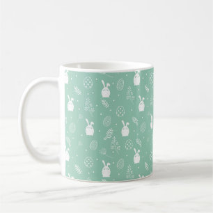 Osterhasen-Tasse – Ostereier-Muster Kaffeetasse