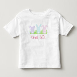 Osterhasen-Trio, Pastel Watercolor Kleinkind T-shirt