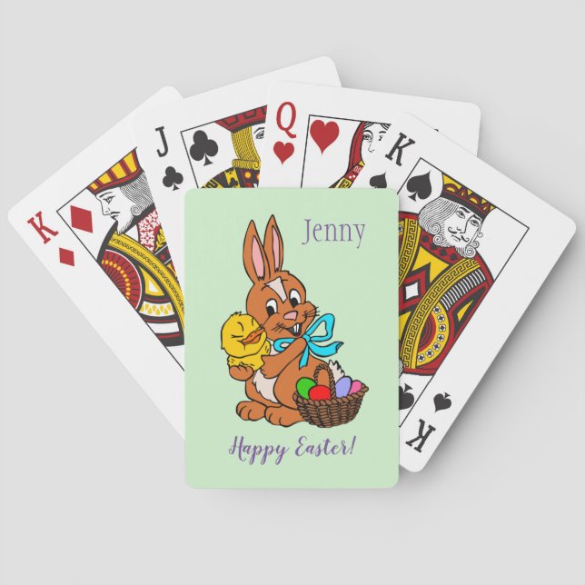 Osterhasen- und Kick-Playing Cards Spielkarten (Rückseite)