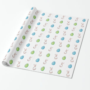 Osterhasen- und Ostereier Geschenkpapier