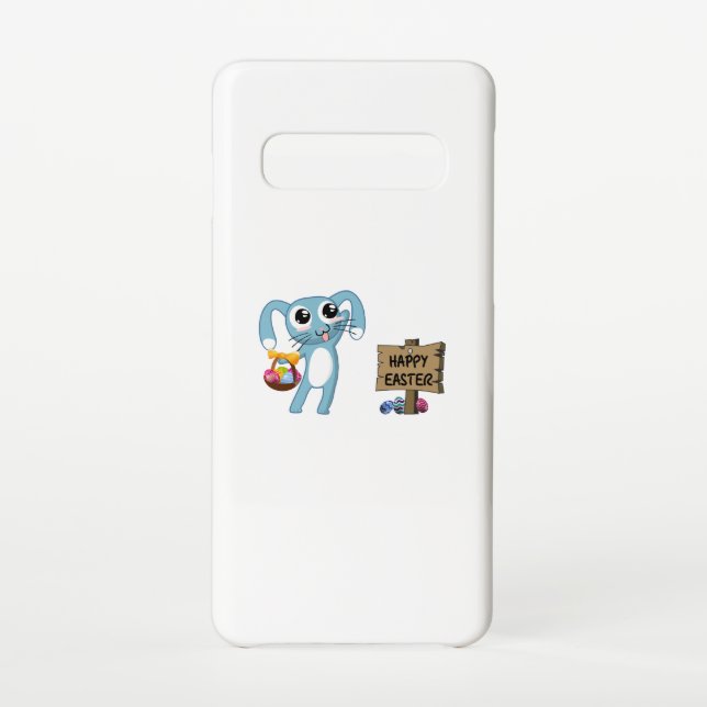 Osterhasen wünscht Frohe Ostern Samsung Galaxy Hülle (Rückseite)