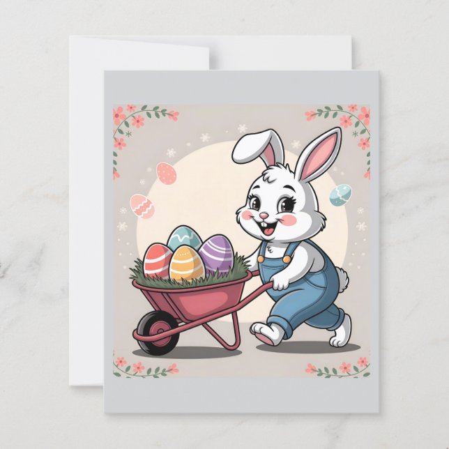 Osterhaseneier und Stationierung von Rollkarren (Vorderseite)