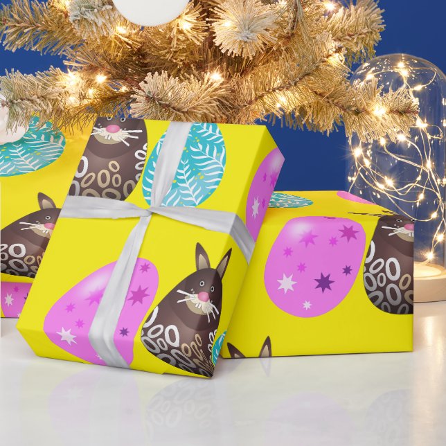 Osterhasenmuster Geschenkpapier (Feiertage)