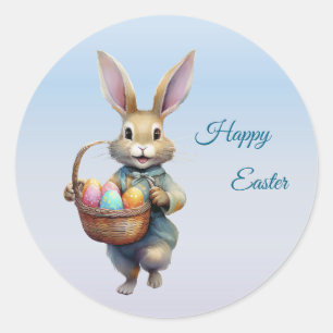Osterhasensticker Runder Aufkleber