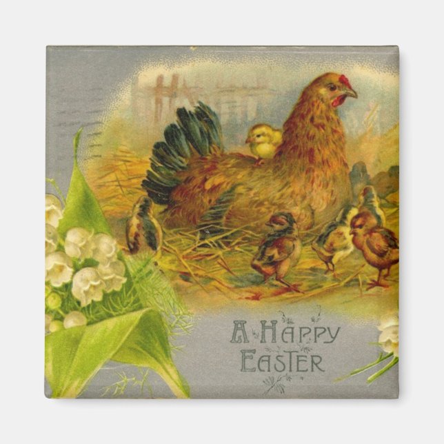 Osterhaufen und -hecken magnet (Vorne)