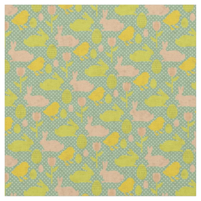 Osterhintergrund Stoff (Nahaufnahme)