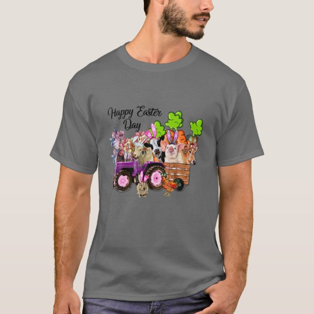 Osterhof Vintage landwirtschaftliche Nutztierhaltu T-Shirt (Vorderseite)