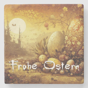 Osterhoffnung in einer apokalyptischen Welt Steinuntersetzer