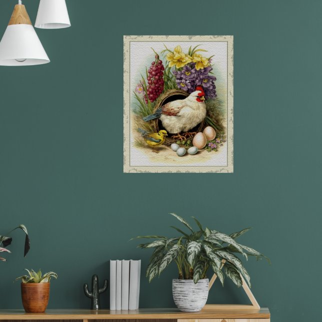 Osterhuhn Poster (Wohnzimmer 1)
