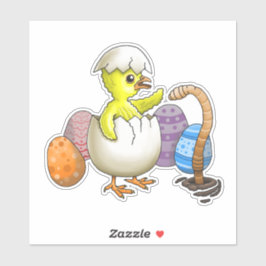 Osterhühnchen Aufkleber