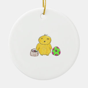 Osterhühnchen Keramik Ornament