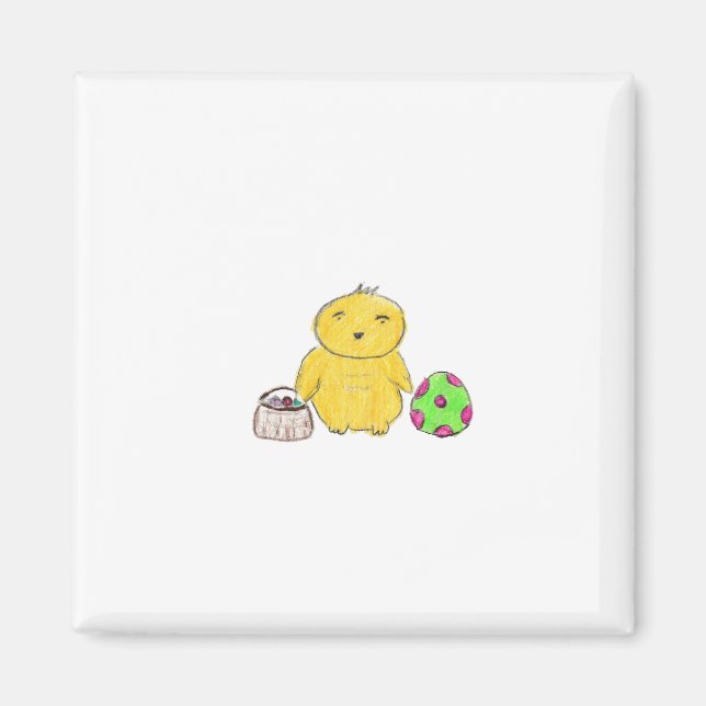 Osterhühnchen Magnet (Vorne)