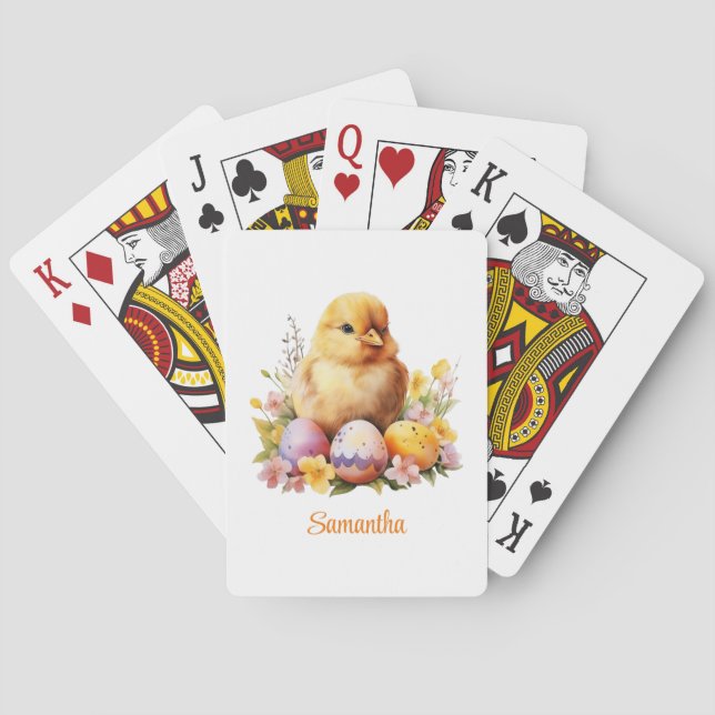 Osterhühner und -eier spielkarten (Rückseite)