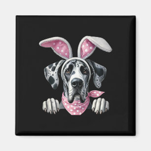 Osterhund Hase Frühling Great Dane Hund Osterei Magnet