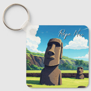 Osterinsel Chile Moai Reisen Schlüsselanhänger