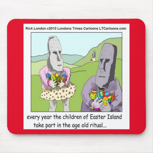 Osterinsel Egg Hunt Mousepad von Rick London (Vorne)