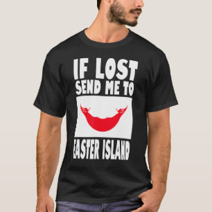 Osterinsel Flag Design Wenn verloren schicken Sie T-Shirt