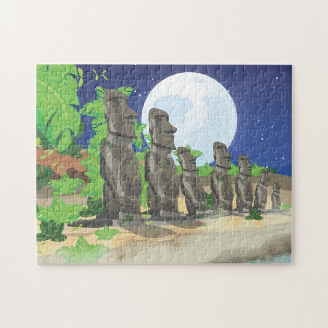 Osterinsel Moai (Horizontal)