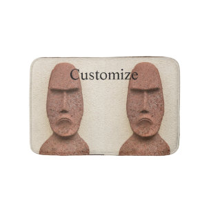 Osterinsel Moai Kopf Thunder_Cove Badematte