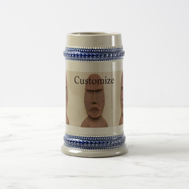 Osterinsel Moai Kopf Thunder_Cove Bierglas (Mittel)