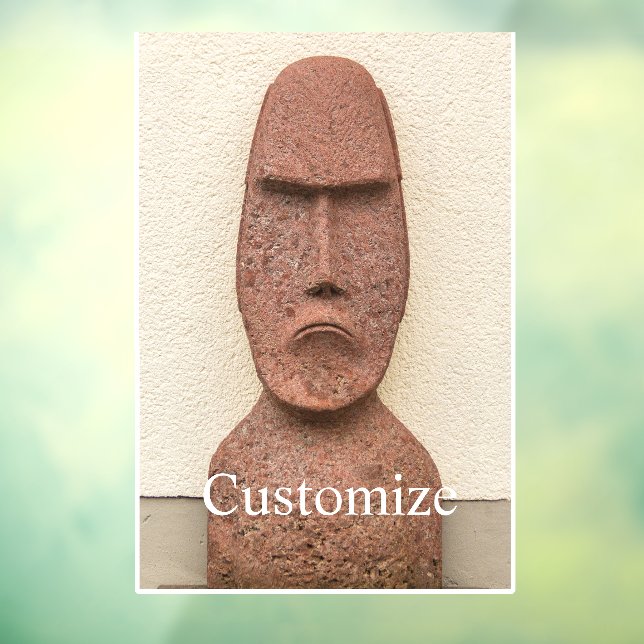 Osterinsel Moai Kopf Thunder_Cove Fensteraufkleber (Blatt 3)