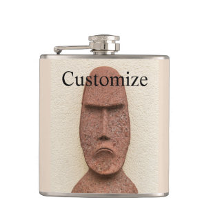 Osterinsel Moai Kopf Thunder_Cove Flachmann