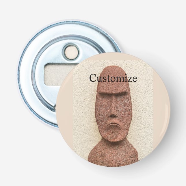 Osterinsel Moai Kopf Thunder_Cove Flaschenöffner (Vorderseite)