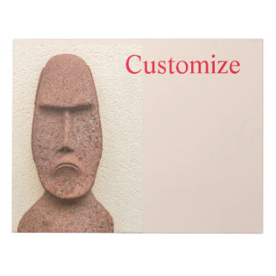 Osterinsel Moai Kopf Thunder_Cove Notizblock