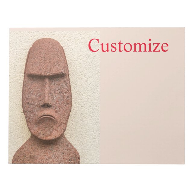 Osterinsel Moai Kopf Thunder_Cove Notizblock (Vorderseite)