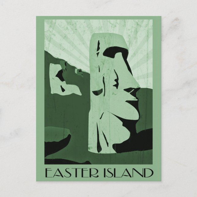 Osterinsel Postkarte (Vorderseite)