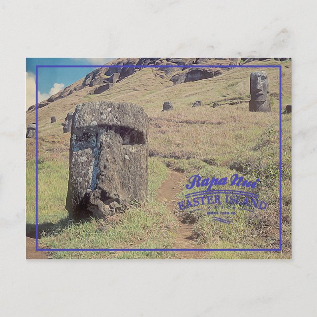 Osterinsel (Rapa Nui) Chile Postkarte (Vorderseite)