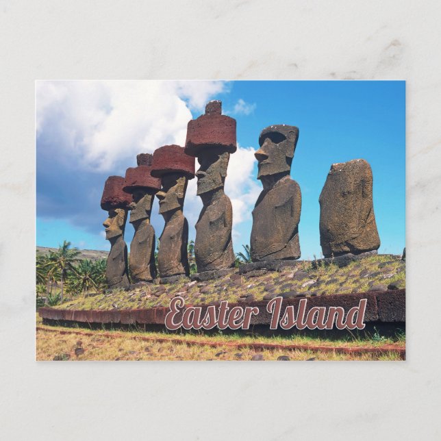 Osterinsel (Rapa Nui) Chile Postkarte (Vorderseite)
