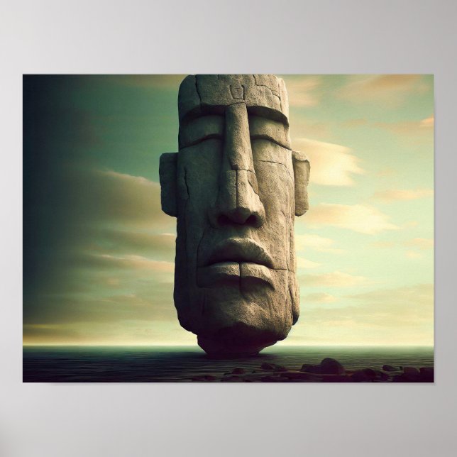 Osterinsel-Statue Der Moai Poster (Vorne)