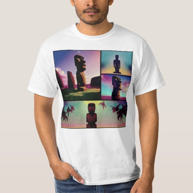Osterinsel-Typen T-Shirt (Vorderseite)