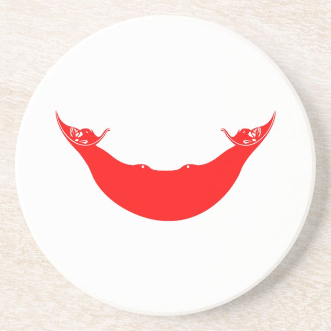 Osterinselflagge Getränkeuntersetzer (Vorne)